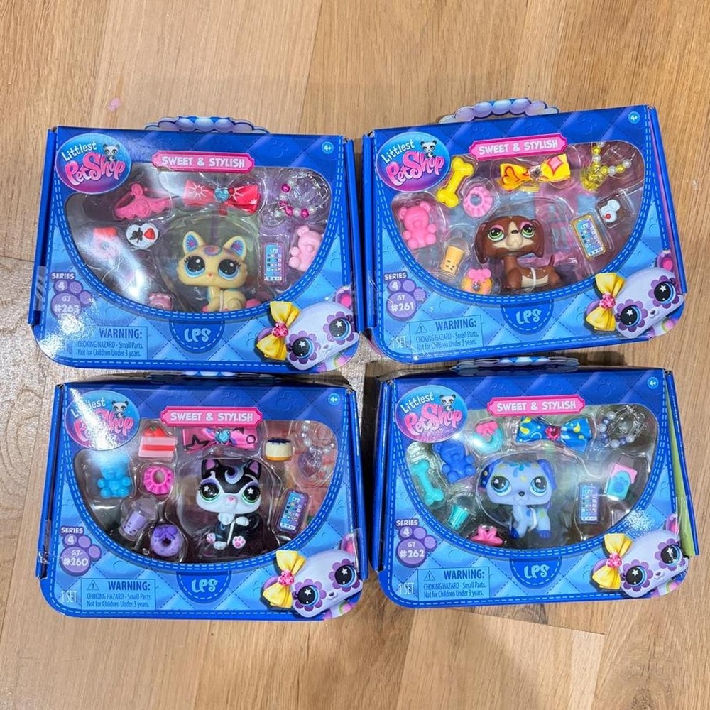 New Littlest Pet Shop Sweet & Stylish Series 4 4-pack
